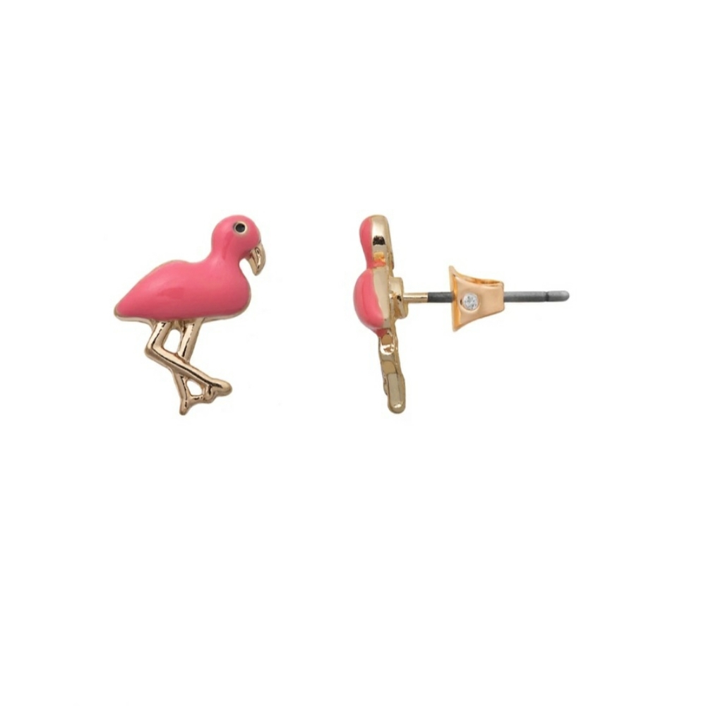 NWT- Dainty Flamingo earrings